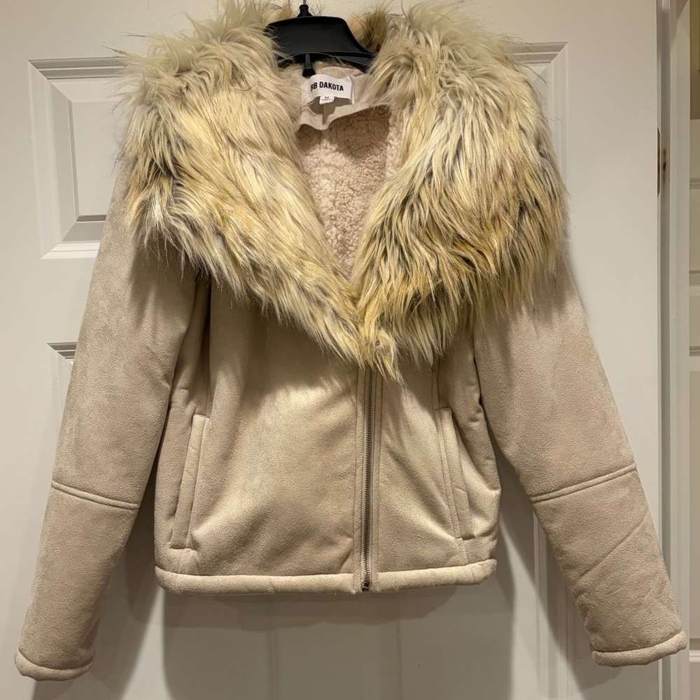 BB Dakota Faux Suede Moto Jacket